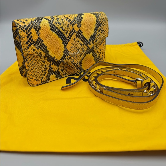 MCM Python Yellow Flap Crossbody - Picture 2 of 13